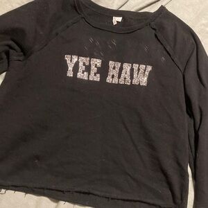 Cato Black Yee Haw Sweatshirt
